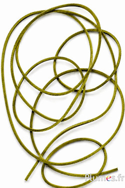Striscia in cuoio - spessore 2 mm - oliva